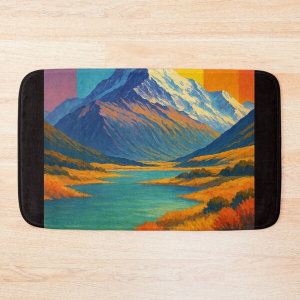 Item preview, Mount Cook Rainbow Mountain Scene in New Zealand designed and sold by Aryabek.