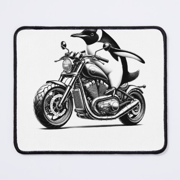 Item preview, Cool Penguin Riding a Motorcycle Biker Penguin Lover designed and sold by Kimberley King Art  King Art.
