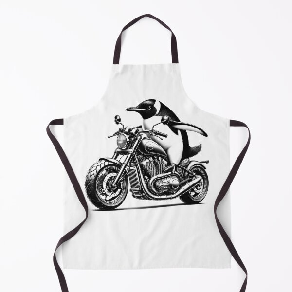 Item preview, Cool Penguin Riding a Motorcycle Biker Penguin Lover designed and sold by Kimberley King Art King Art.