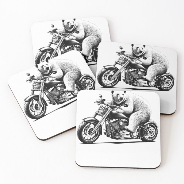 Item preview, Cool Polar Bear Riding a Motorcycle Biker Polar Bear Lover designed and sold by Kimberley King Art  King Art.