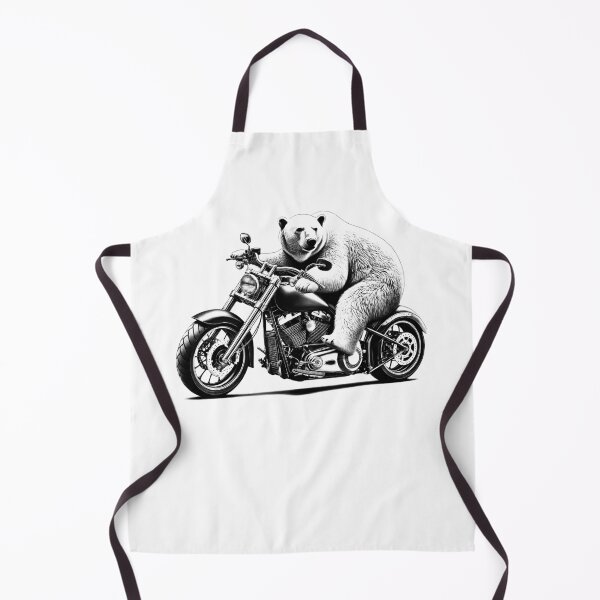 Item preview, Cool Polar Bear Riding a Motorcycle Biker Polar Bear Lover designed and sold by Kimberley King Art King Art.
