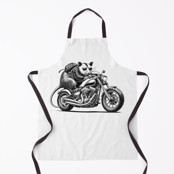 Item preview, Cool Possum Riding a Motorcycle Biker Opossum Lover designed and sold by Kimberley King Art King Art.