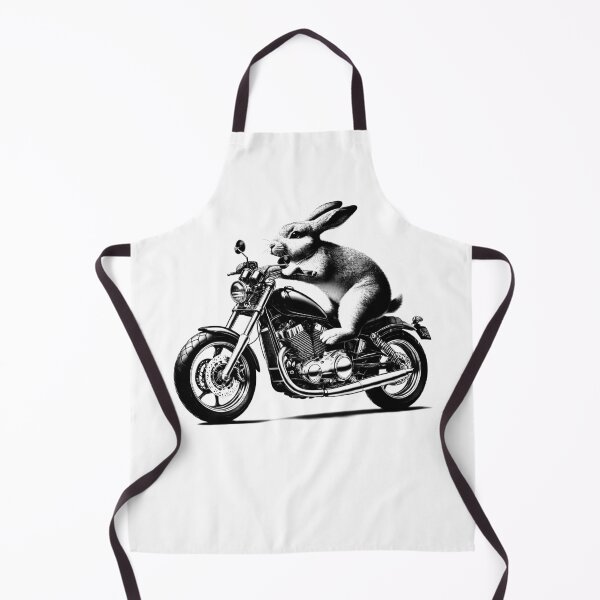 Item preview, Cool Rabbit Riding a Motorcycle Biker Rabbit Lover designed and sold by Kimberley King Art King Art.