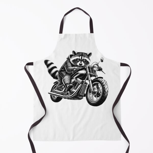 Item preview, Cool Raccoon Riding a Motorcycle Biker Raccoon Lover designed and sold by Kimberley King Art King Art.