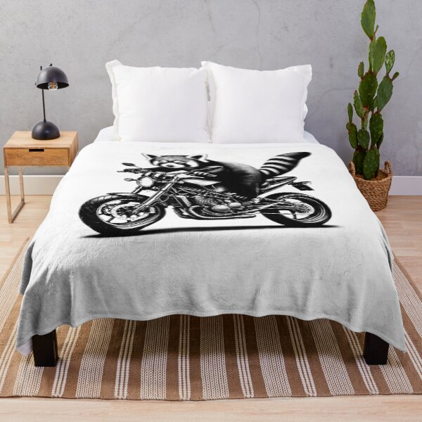 Item preview, Cool Red Panda Riding a Motorcycle Biker Red Panda Lover designed and sold by Kimberley King Art King Art.