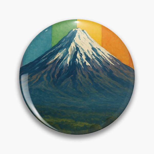 Item preview, Mount Taranaki Rainbow New Zealand Landscape designed and sold by Aryabek.