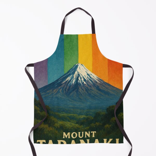 Item preview, Mount Taranaki Rainbow New Zealand Landscape designed and sold by Aryabek.