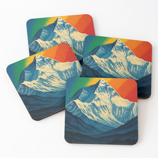 Item preview, Mount Everest Rainbow Nepal Himalayas Poster designed and sold by Aryabek.