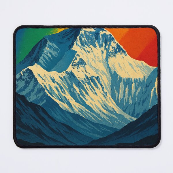 Item preview, Mount Everest Rainbow Nepal Himalayas Poster designed and sold by Aryabek.
