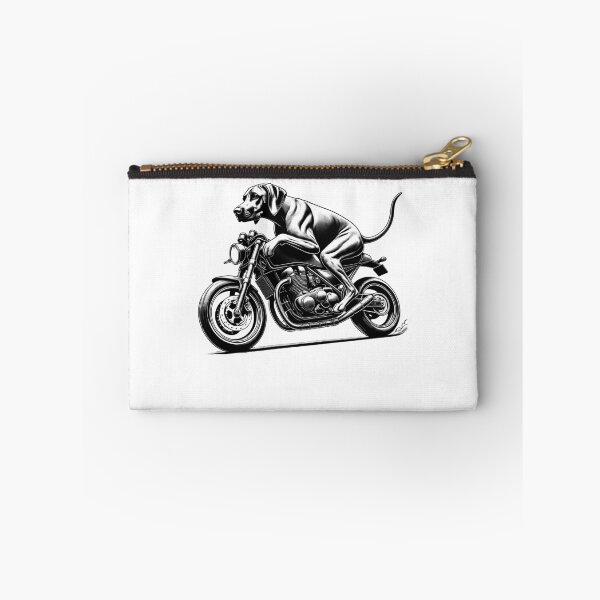 Item preview, Cool Rhodesian Ridgeback Riding a Motorcycle Biker Dog Lover designed and sold by Kimberley King Art  King Art.
