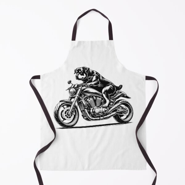 Item preview, Cool Rottweiler Riding a Motorcycle Biker Dog Lover designed and sold by Kimberley King Art King Art.