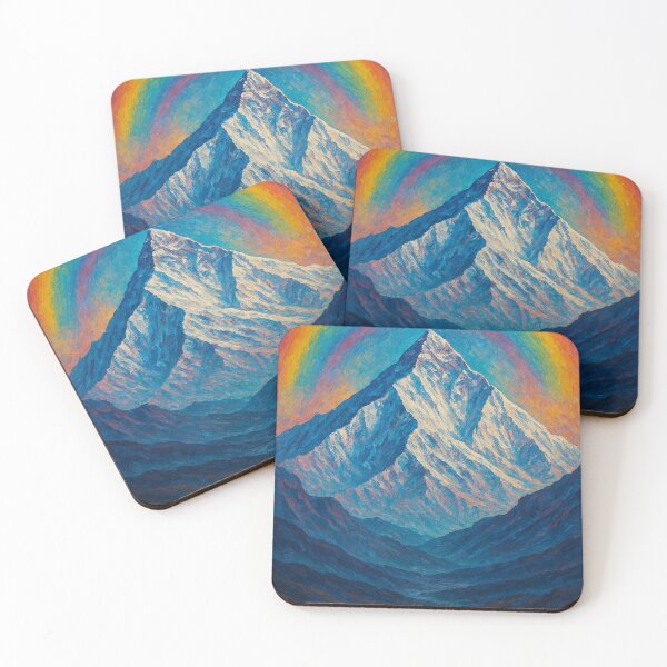 Item preview, Mount Everest Rainbow Oil Style Mountain Art designed and sold by Aryabek.