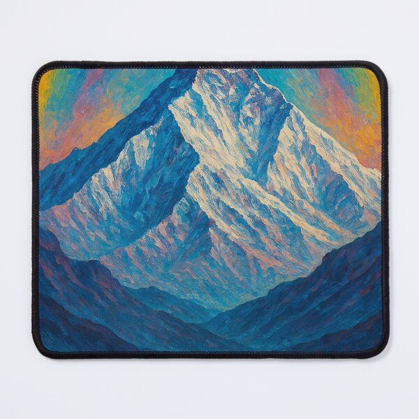 Item preview, Mount Everest Rainbow Oil Style Mountain Art designed and sold by Aryabek.