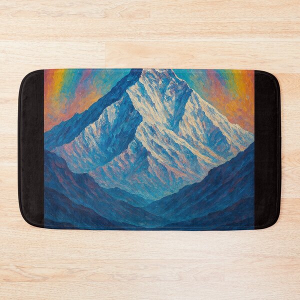 Item preview, Mount Everest Rainbow Oil Style Mountain Art designed and sold by Aryabek.