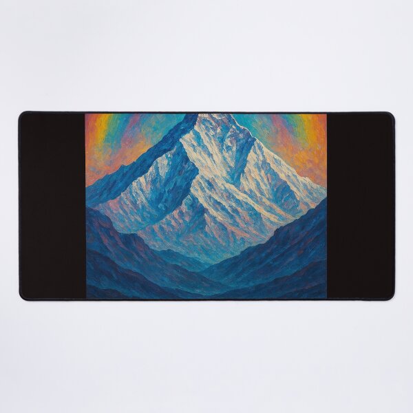 Item preview, Mount Everest Rainbow Oil Style Mountain Art designed and sold by Aryabek.