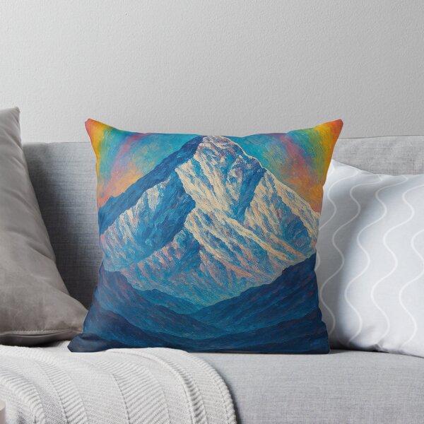 Item preview, Mount Everest Rainbow Oil Style Mountain Art designed and sold by Aryabek.