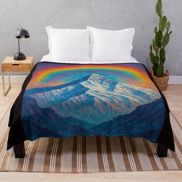 Item preview, Mount Everest Rainbow Oil Style Mountain Art designed and sold by Aryabek.