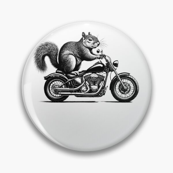 Artikelvorschau, Cooles Eichhörnchen, das Motorrad fährt Biker Eichhörnchenliebhaber entworfen und verkauft von Kimberley King Art  King Art.