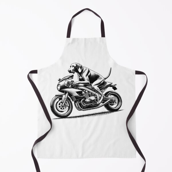 Item preview, Cool Weimaraner Riding a Motorcycle Biker Dog Lover designed and sold by Kimberley King Art King Art.