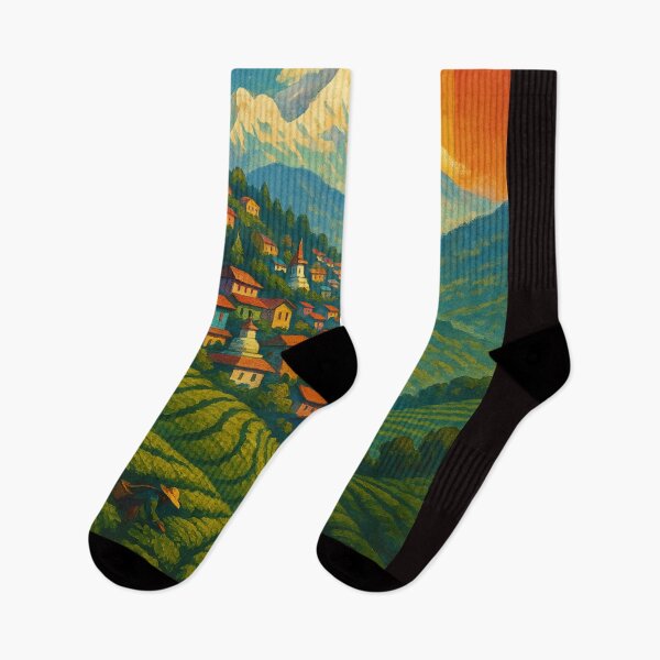 Item preview, Darjeeling Rainbow Hills Kanchenjunga View designed and sold by Aryabek.