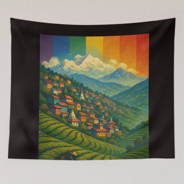 Item preview, Darjeeling Rainbow Hills Kanchenjunga View designed and sold by Aryabek.