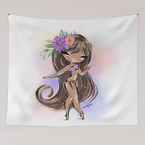 Item preview, Vitiligo Girl in Violet Beach Wear designed and sold by KaramfilaS.