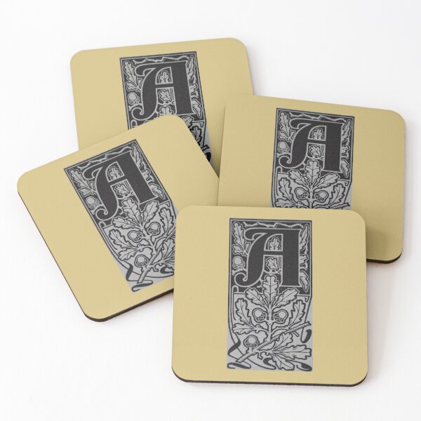 Item preview, Art by Mike Linocut digitally edited, alphabet letter A, combinable designed and sold by allartbymike.