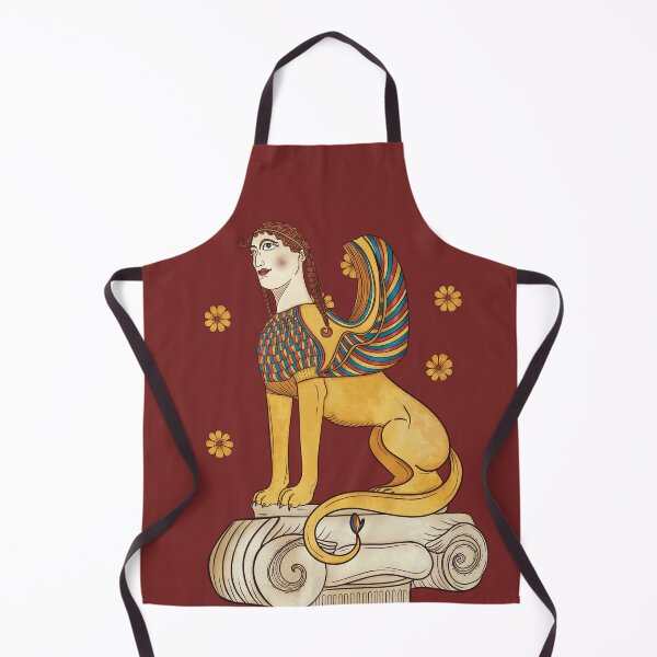 Item preview, Ancient Greek Archaic Sphinx Illustration - Mythological Art designed and sold by Ancient-Tales.