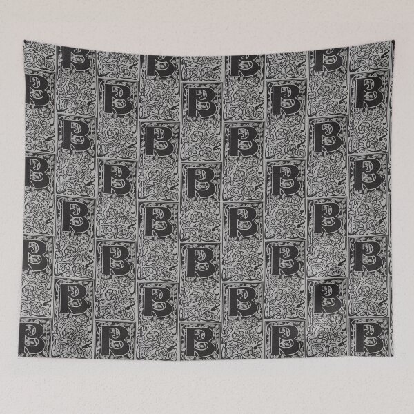 Item preview, Art by Mike Linocut digitally edited, Alphabet Letter B, combinable designed and sold by allartbymike.