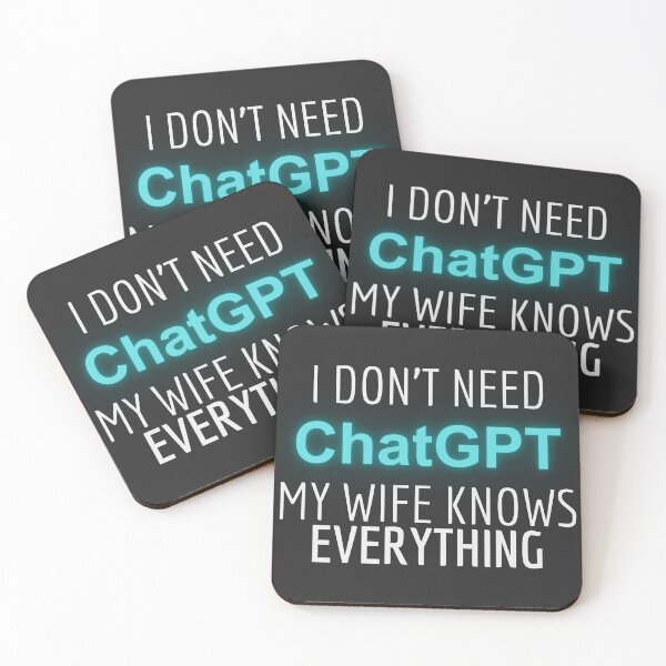 Item preview, I Don't Need ChatGPT My Wife Knows Everything - Funny Wife designed and sold by Miralspicks.