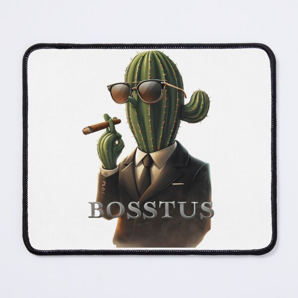 Item preview, Cactus Boss Art – Cool Cactus in Suit Smoking Cigar Funny Character Design designed and sold by Trend Pixel Co..