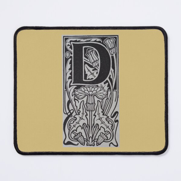 Item preview, Art by Mike Linocut digitally edited, alphabet letter D, combinable designed and sold by allartbymike.