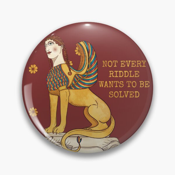 Item preview, Not Every Riddle Wants to Be Solved - Sphinx Mythology Art  designed and sold by Ancient-Tales.