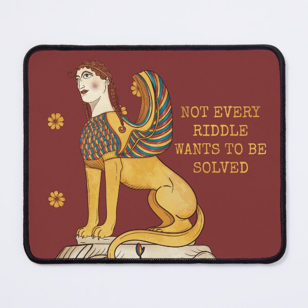 Item preview, Not Every Riddle Wants to Be Solved - Sphinx Mythology Art  designed and sold by Ancient-Tales.