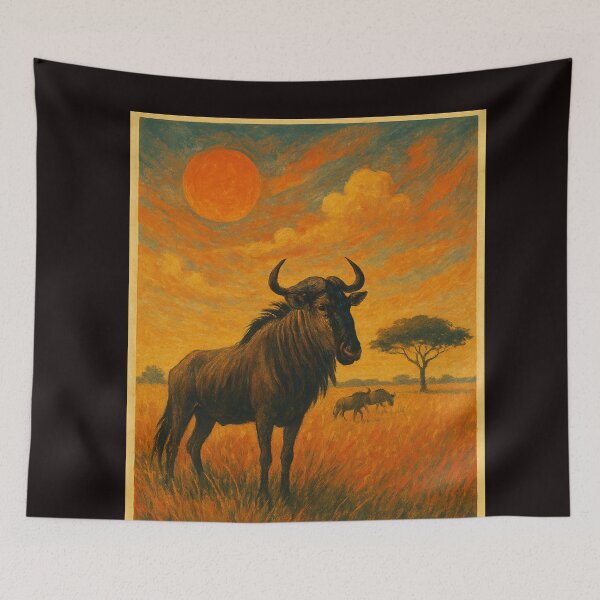 Item preview, Liuwa Plain Zambia Sunset Safari Wildlife designed and sold by Aryabek.