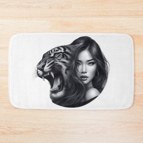 Item preview, “Feminine power incarnate: a woman and her panther” designed and sold by CHRIST5000.