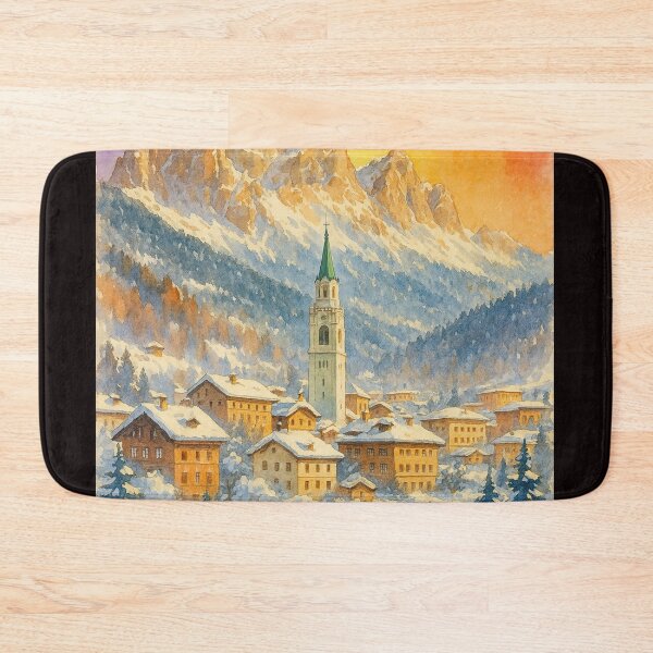 Item preview, Cortina d’Ampezzo Winter Alps Rainbow Mountains designed and sold by Aryabek.