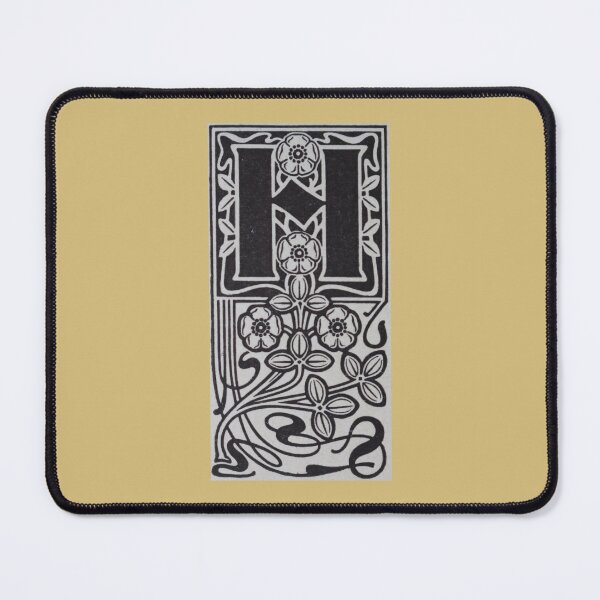 Item preview, Art by Mike Linocut digitally edited, alphabet letter H, combinable designed and sold by allartbymike.