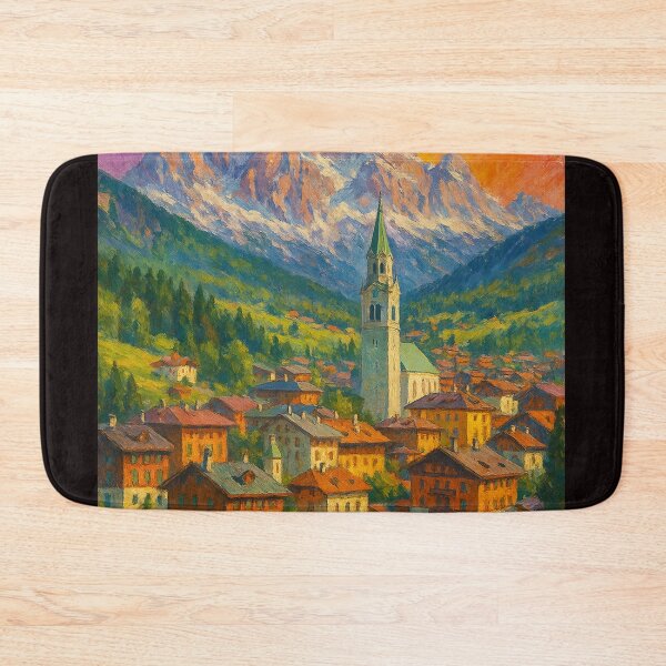 Item preview, Cortina d’Ampezzo Dolomites Rainbow Expressionist designed and sold by Aryabek.