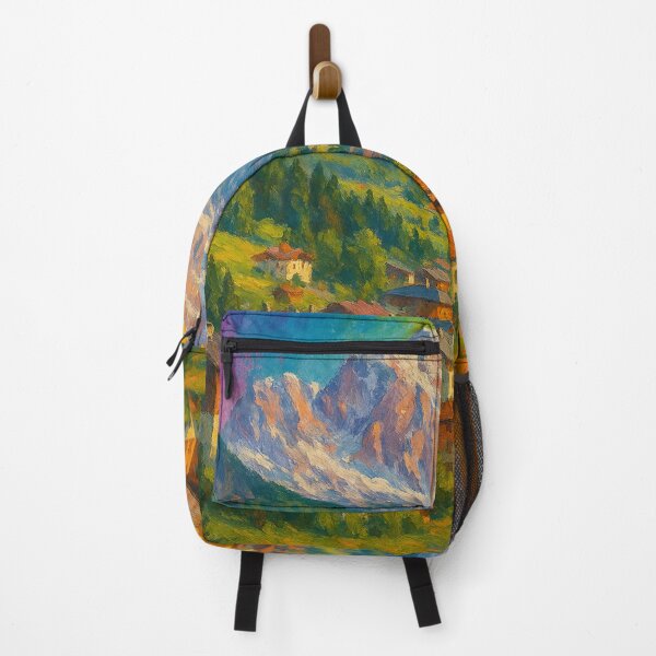 Item preview, Cortina d’Ampezzo Dolomites Rainbow Expressionist designed and sold by Aryabek.