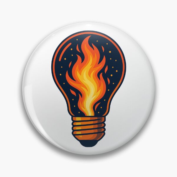 Item preview, Light Bulb on Fire designed and sold by aipolohu.
