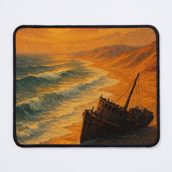 Item preview, Skeleton Coast Namibia Sunset Wreck Scene designed and sold by Aryabek.