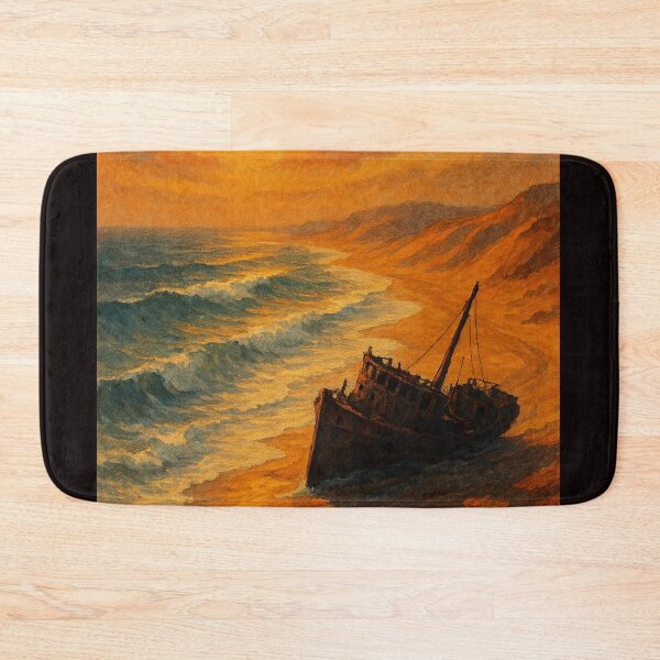 Item preview, Skeleton Coast Namibia Sunset Wreck Scene designed and sold by Aryabek.