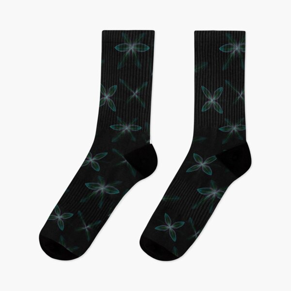 Item preview, Glowing Flower Star with Tech Aesthetic Pattern designed and sold by patternicco.