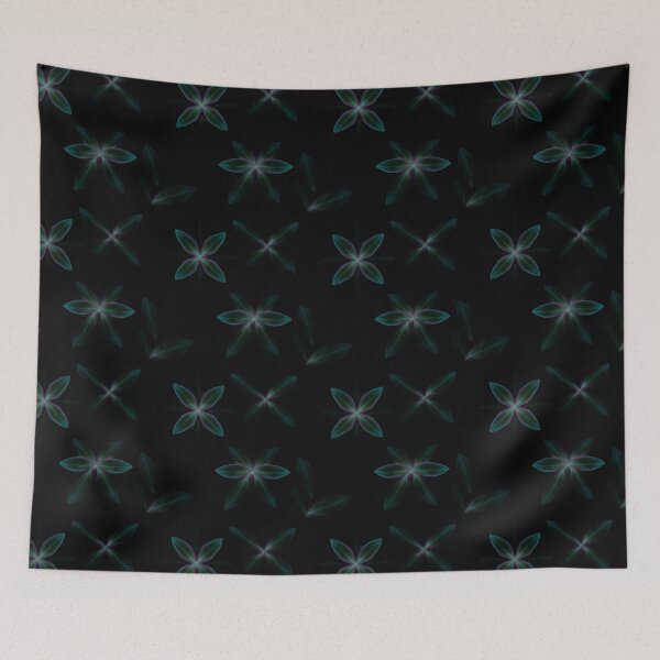 Item preview, Glowing Flower Star with Tech Aesthetic Pattern designed and sold by patternicco.
