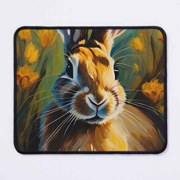 Item preview, Golden Light Bunny in Wildflower Field designed and sold by Beemyguest.
