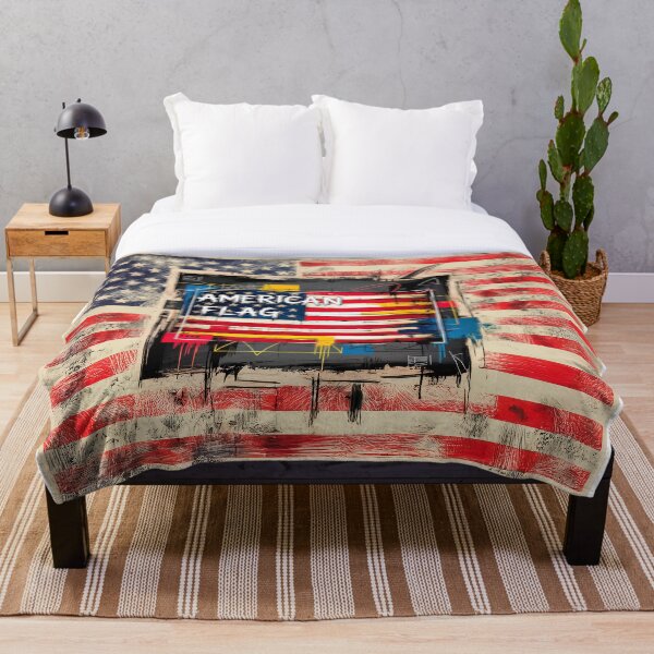 Item preview, American Flag Abstract Art designed and sold by Home Decor Art.