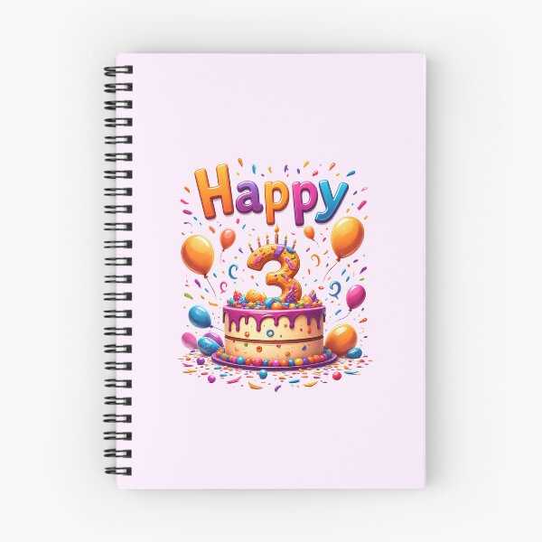 Item preview, Vibrant  Happy 3rd Birthday designed and sold by Itsheartshop.