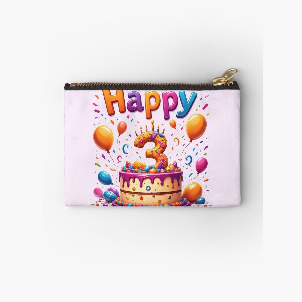 Item preview, Vibrant  Happy 3rd Birthday designed and sold by Itsheartshop.