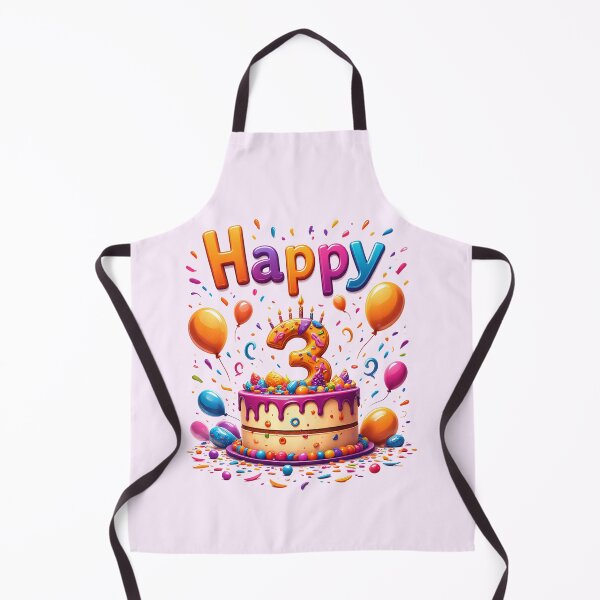 Item preview, Vibrant  Happy 3rd Birthday designed and sold by Itsheartshop.